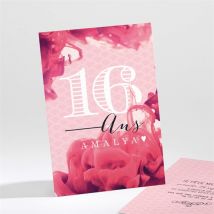 Invitation anniversaire Belles fleurs