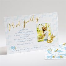 Invitation anniversaire Pool Party