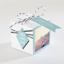 Boîte de dragées mariage Notre bande son! personnalisable - 4,5 cm - Monfairepart