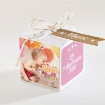 Boîte de dragées baptême personnalisable - 4,5 cm - Monfairepart