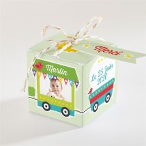 Boîte de dragées baptême personnalisable - 4,5 cm - Monfairepart