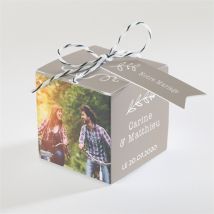 Boîte de dragées mariage personnalisable - 4,5 cm - Monfairepart