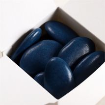 Dragées baptême chocolat bleu marine
