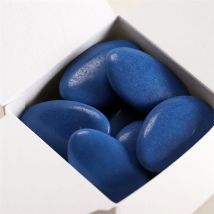 Dragées baptême chocolat bleu océan