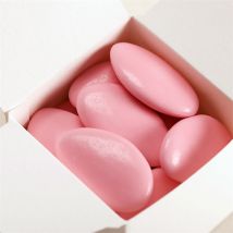 Dragées baptême chocolat rose