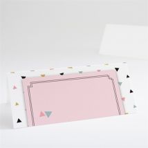 Marque-place communion Sa première communion personnalisable - Couleur Rose - 9,5 x 4,2 cm - Monfairepart