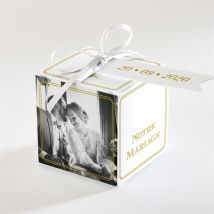 Boîte de dragées mariage Classique personnalisable - 4,5 cm - Monfairepart