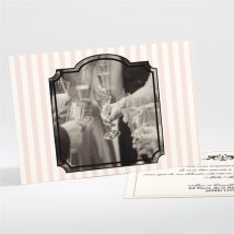 Carte de remerciement mariage Ambiance rétro personnalisable - 13,8 x 9,5 cm - Monfairepart