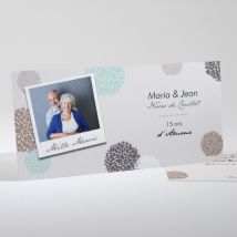 Remerciement anniversaire de mariage Noces de Cristal personnalisable - 21 x 10 cm - Monfairepart