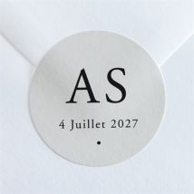 Sticker mariage Que je t'aime personnalisable - Couleur Gris - 4 cm - Monfairepart