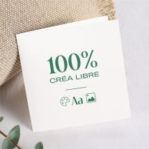 Faire-part communion A vous de vous amuser - 13,5 x 13,5 cm - Monfairepart