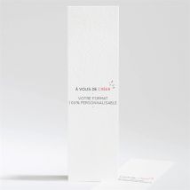 Signet baptême Vierge 5,4 x 19,4 cm personnalisable - Couleur Blanc - 5,4 x 19,4 cm - Monfairepart