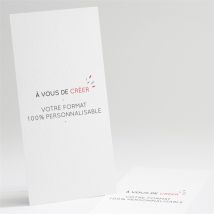 Menu départ à la retraite Vierge 10 cm x 21 cm