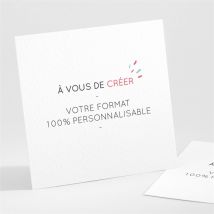 Invitation anniversaire Carré à créer