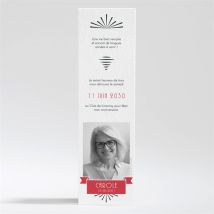 Invitation anniversaire Marque page original