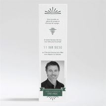 Carte invitation départ à la retraite Invitation marque page