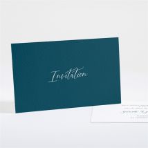 Carton d'invitation mariage Love... personnalisable - Couleur Bleu - 13,5 x 8,5 cm - Monfairepart