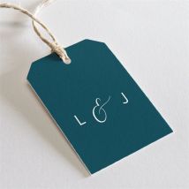 Etiquette mariage Love... personnalisable - Couleur Bleu - 4 x 6 cm - Monfairepart