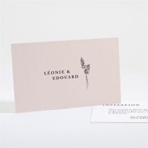 Carton d'invitation mariage Delicatesse personnalisable - Couleur Rose et Violet - 13,5 x 8,5 cm - Monfairepart