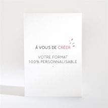 Faire-part communion Portrait magnet 100% crea - 9,5 x 13,8 cm - Monfairepart