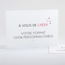 Faire-part décès Annonce décès à créer personnalisable - Couleur Blanc - 14,5 x 10,5 cm - Monfairepart