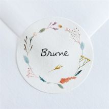 Stickers décès Farandole personnalisable - 4 cm - Monfairepart