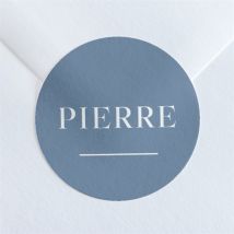 Stickers décès Pour toujours personnalisable - 4 cm - Monfairepart