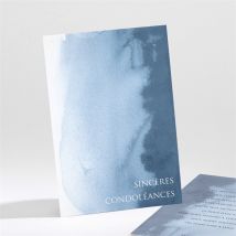 Carte de condoléances décès Dégradé personnalisable - 9,5 x 13,8 cm - Monfairepart