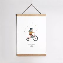 Affiche naissance Tendrement Lui personnalisable - 29,7 x 42 cm - Monfairepart