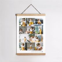 Affiche naissance Jolie Mosaïque personnalisable - 29,7 x 42 cm - Monfairepart