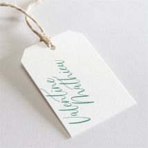 Etiquette mariage Délicat personnalisable - Couleur Vert, Beige et Blanc - 4 x 6 cm - Monfairepart