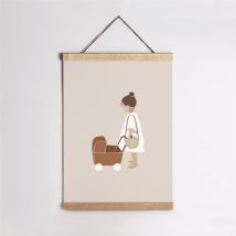 Affiche naissance Grande Soeur personnalisable - 29,7 x 42 cm - Monfairepart