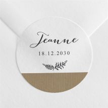 Stickers décès Faire part décès photos personnalisable - 4 cm - Monfairepart
