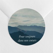Stickers décès Oraison personnalisable - 4 cm - Monfairepart