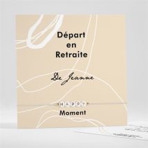 Carte invitation départ à la retraite Happy Moment