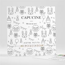 Invitation anniversaire Jeux de coloriage et bracelet