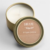 Bougie communion Première Communion personnalisable - 5 cm et 2,5 cm de hauteur - Monfairepart