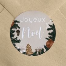 Stickers noël Noël vintage