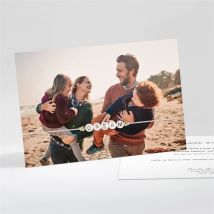 Carte de voeux Petit Cadeau 2023 - Noir & Blanc/Noir/Blanc - Monfairepart