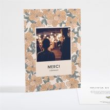Carte de remerciement mariage Lovely personnalisable - Couleur Bleu, Blanc et Gris - 10,5 x 14,5 cm - Monfairepart