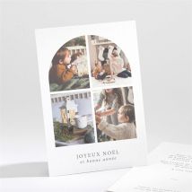Carte de voeux Hivernal 2023 - Blanc - Monfairepart