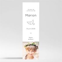 Signet communion Cadeau de Communion personnalisable - Couleur Blanc - 5,4 x 19,4 cm - Monfairepart