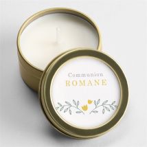 Bougie communion Profilé personnalisable - 5 cm et 2,5 cm de hauteur - Monfairepart