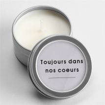 Bougie souvenir Hommage personnalisable - 5 cm et 2,5 cm de hauteur - Monfairepart