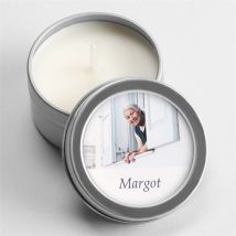 Bougie souvenir Belle Nostalgie personnalisable - 5 cm et 2,5 cm de hauteur - Monfairepart