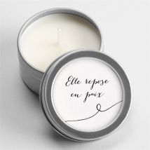 Bougie souvenir Tant de souvenirs personnalisable - 5 cm et 2,5 cm de hauteur - Monfairepart