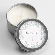Bougie souvenir Recueil personnalisable - 5 cm et 2,5 cm de hauteur - Monfairepart