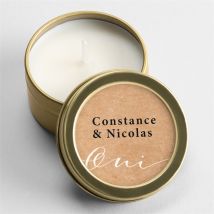 Bougie mariage Photomaton personnalisable - 5 cm et 2,5 cm de hauteur - Monfairepart