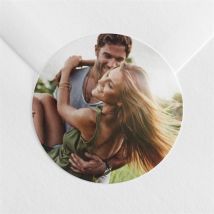Sticker mariage Notre Promesse personnalisable - Couleur Multicolore - 4 cm - Monfairepart