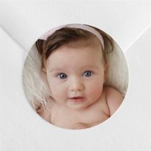 Sticker baptême Maison du baptême ! personnalisable - 4 cm - Monfairepart